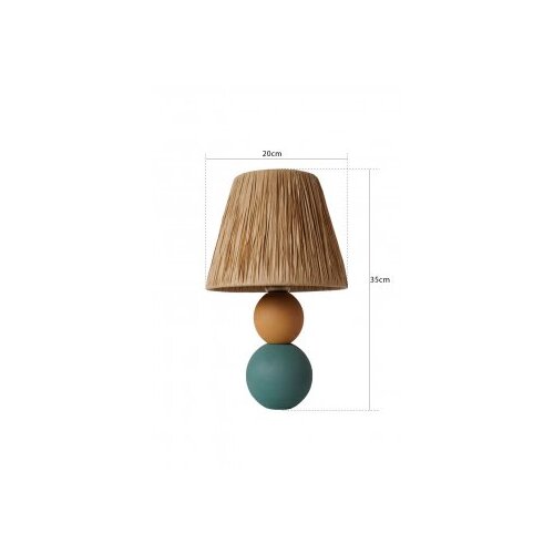 Opviq YL489 Stona lampa, smeđe-plava Slike
