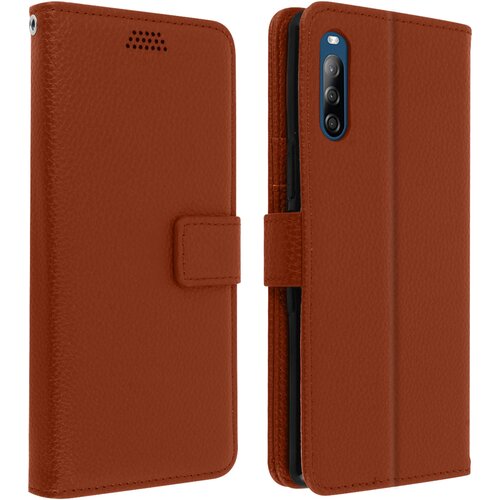 AVIZAR torbica za denarnico sony xperia L4 in preklopna podpora za video, popolna zašcita - rjava, (20720388) Cene