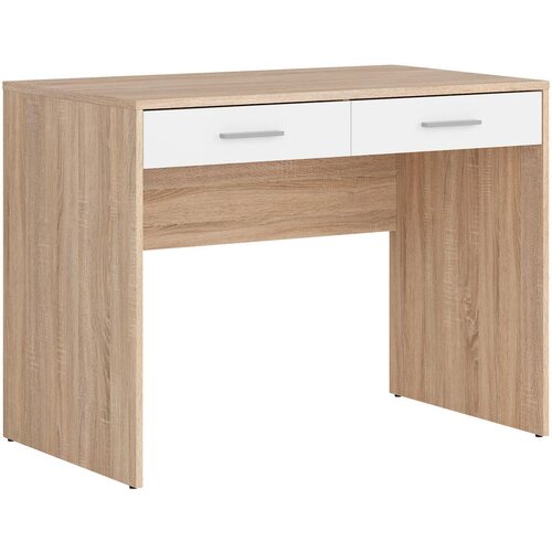 Livetastic pisalna miza leseni material bela, hrast sonoma Slike