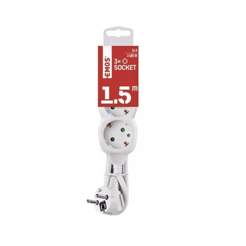 Emos priključnica prenosna 3 kabla pp/j 3x1,5 Slike