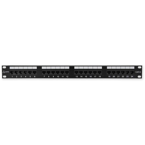 LAN-TEC PP-152 24P / C6 - črna - 19 "patch panel 1U, 24 vrat C6 Cene