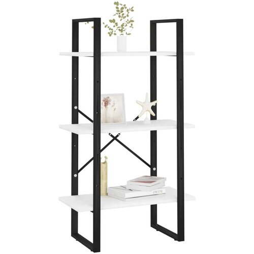 VidaXL Regal s policami bel 60x30x105 cm iverna plo&amp;scaron;ča Slike