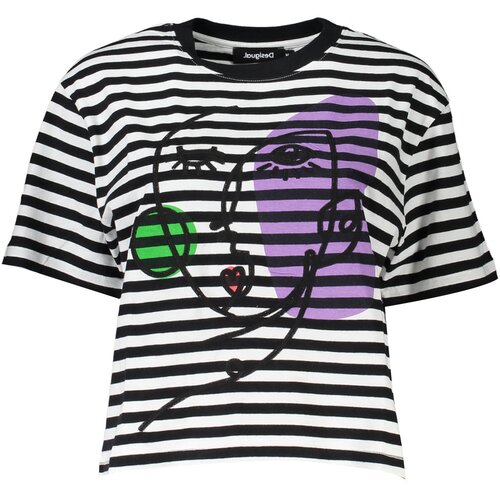Desigual SHORT SLEEVE T-SHIRT WOMEN BLACK Slike