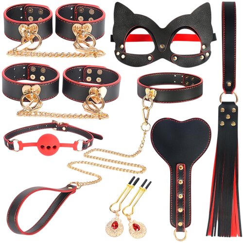 INTOYOU BDSM početnički set - 7 dijelova (crni) Slike