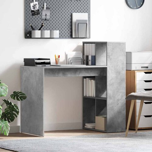  Stol Betonski sivi 108 x 55 x 103.5 cm Konstruirano drvo Cene