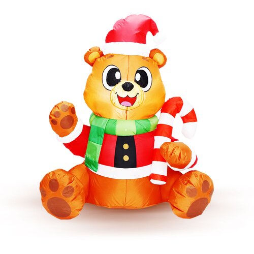Family Christmas napihljiv medved 150 cm IP44 6 led 100 - 240V Slike