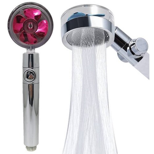 Tuš Ručka tuša s turbinskom glavom prozirno ljubičasta Cijene