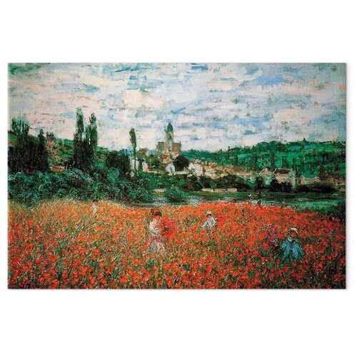  Slika - Claude Monet &amp;ndash; Poppy Field near V&amp;eacute;theuil 120x80 Akustična Slike