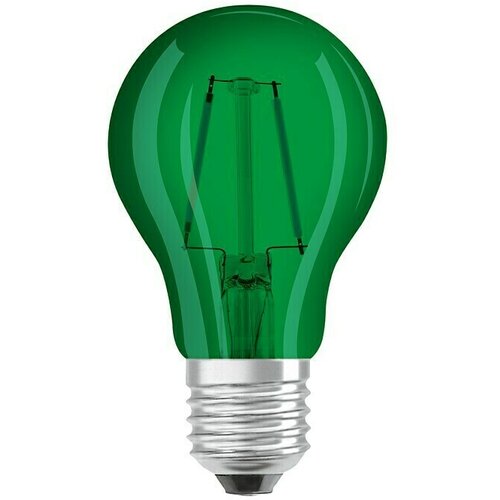 Osram Star LED svetlobni vir v obliki žarnice E27 mat (E27, Ni mogoče zatemniti, Zelena, 45 lm, 2,5 W, Barva: Zelene barve) Cene