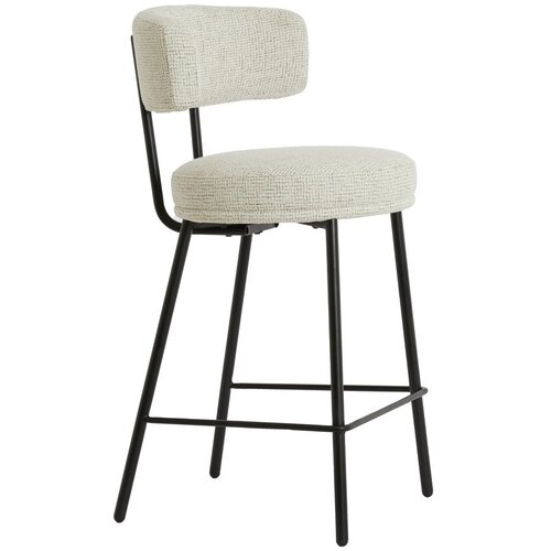 Light & Living Kremno bel oblazinjen barski stol Harvie &ndash; Cene