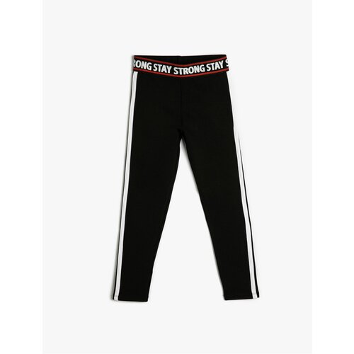 Koton Leggings with Elastic Waist and Strips on the Sides Slike
