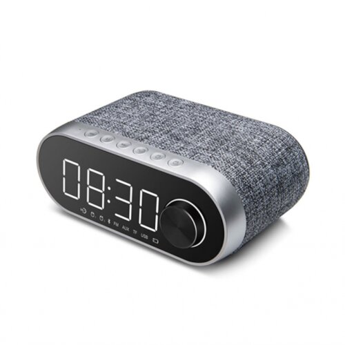 Remax Bluetooth zvucnik Alarm Clock RB-M26 srebrni Slike