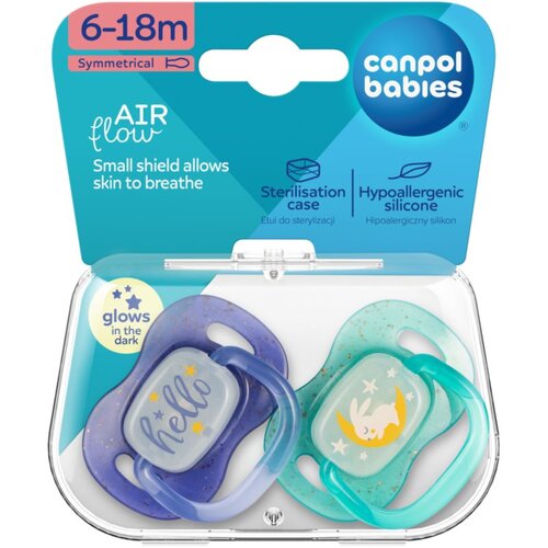 Canpol NIGHTGLOW Boy duda 6-18 m 2 kos Slike