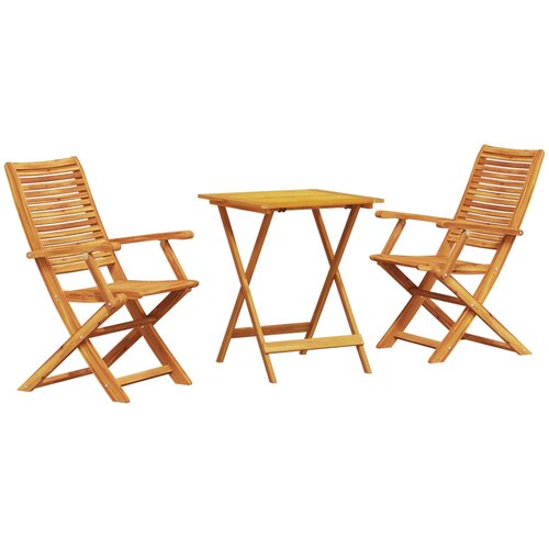  Sklopivi bistro set 3 pcs Smeđa Čvrsto drvo akacije Cene