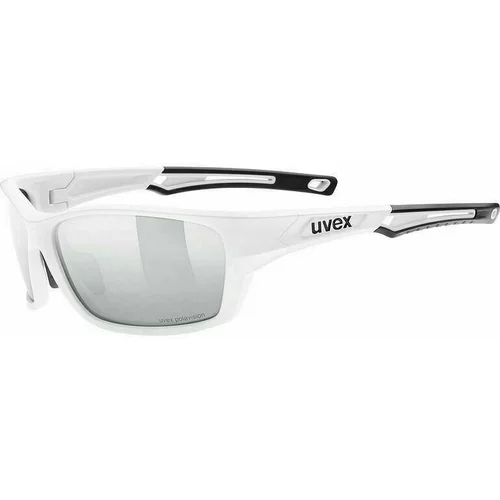 Uvex Sportstyle 232 Polarized White Mat/Mirror Silver