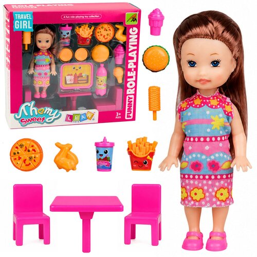 Mini Doll Fast Food Set Pizza Hamburger Table Chairs Accessories Cijene
