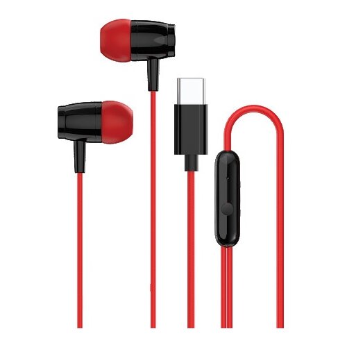 Canyon headphones SEP-5 TYPE-C Red Slike
