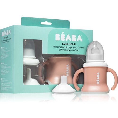 Beaba Evolutive training cup steklenička za otroke 3v1 Old Pink 150 ml Cene