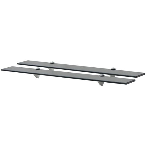 VidaXL Zidne police 2 kom staklene 80 x 10 cm 8 mm Slike