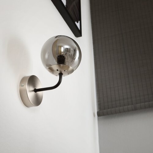  Brilagi - Zidna lampa MALIVA 1xE14/15W/230V mat hrom/zadimljeno staklo Slike