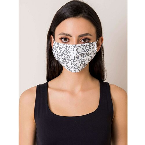 Fashion Hunters Protective mask with white and black print Slike