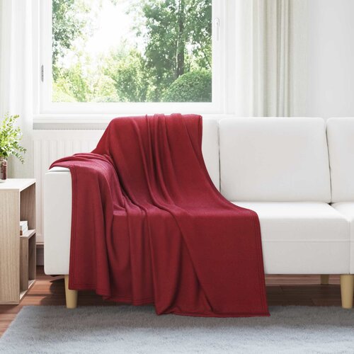  Pokrivači za bacanje 24 pcs Bordeaux Crvena 170 x 130 cm Runo Cene