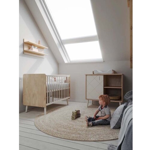 Faktum peak kinderbet 120x60 cm, Natural Oak-White Slike