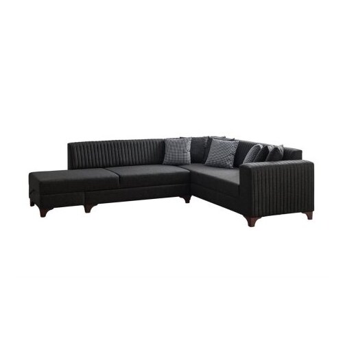 Atelier Del Sofa ugaona garnitura west left anthracite Slike