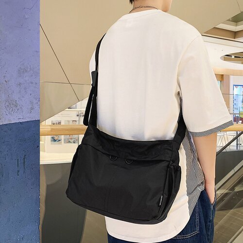 INF Siva torba za čez ramo - prostorna in elegantna platnena torba Black, (21755772) Cene