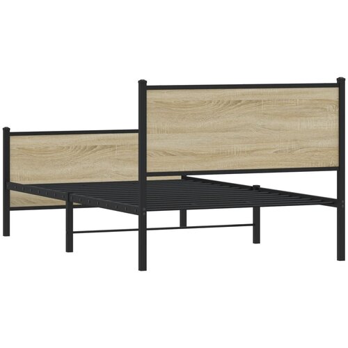  okvir kreveta bez madraca boja hrasta sonome 107x203 cm Slike