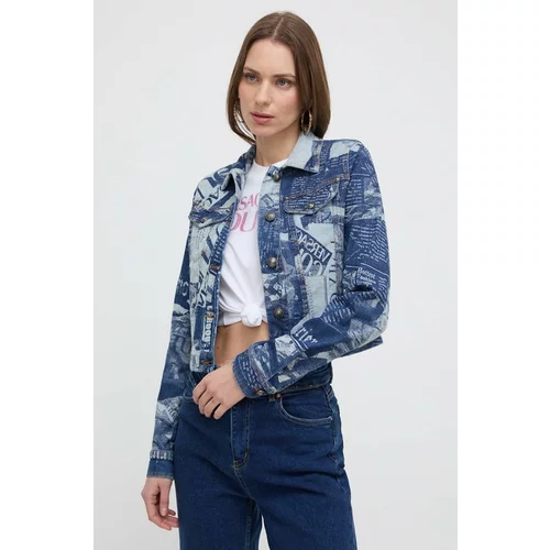 Versace Jeans Couture Traper jakna za žene, boja: tamno plava, za prijelazno razdoblje