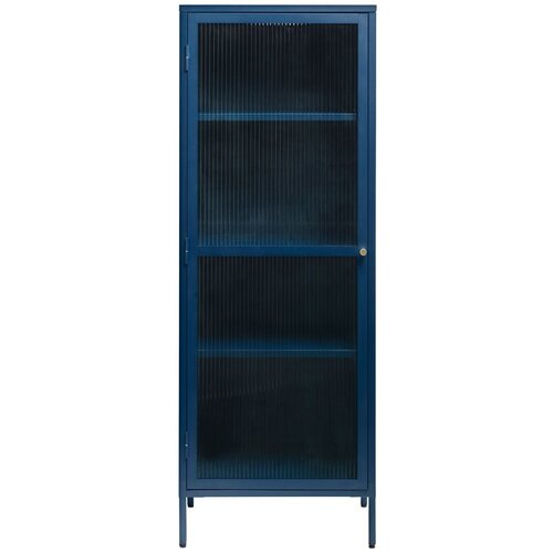 Unique Furniture Plava metalna vitrina Bronco, visina 160 cm Cijene