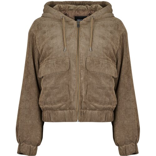 Only Jakne ONLSUVA CORDUROY PAD SHORT Kostanjeva Slike
