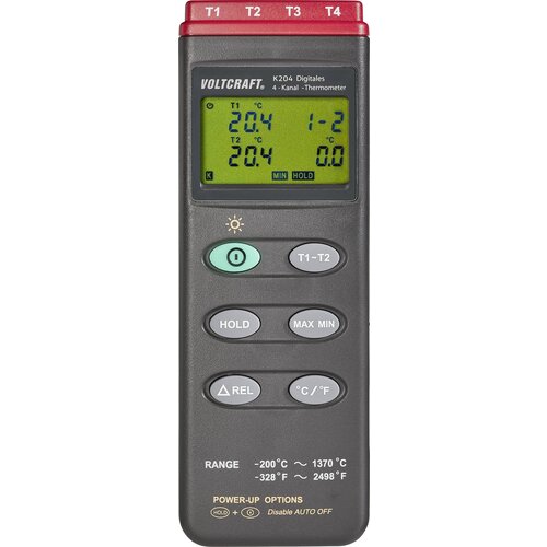 Voltcraft Merilnik temperature K204 -200 do +1370 °C tip senzorja K, (20634638) Cene