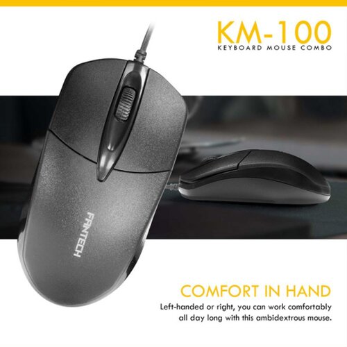 Fantech combo miš i tastatura KM-100 crni Cene