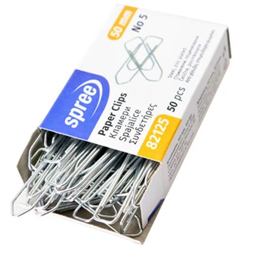 Office clips, spajalice, br.5, 50 mm, srebrna, 50K ( 482302 ) Cene