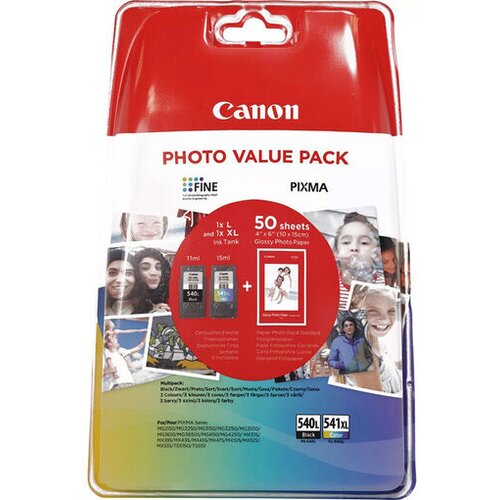Canon PG-540L + CL-541XL, original + papir (5224B007AA), kom Cene
