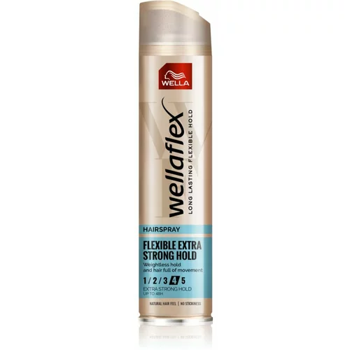 Wella Wellaflex Flexible Extra Strong lak za kosu za jako učvršćivanje 250 ml