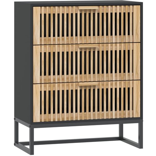 Maison Chic Komoda - Predalnik črna 60x30x75 cm inženirski les, (21716241) Slike