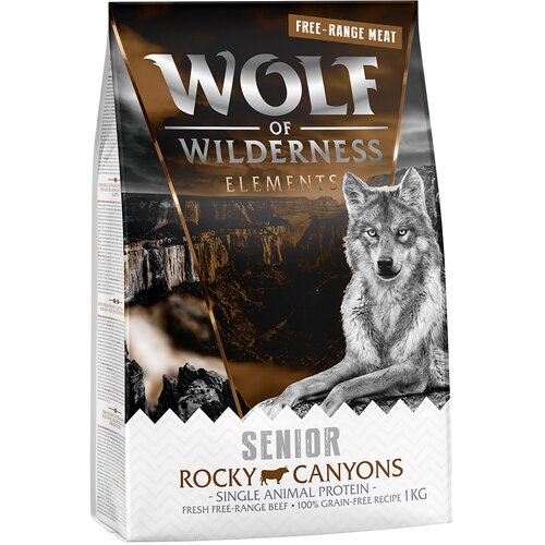 Wolf of Wilderness SENIOR &amp;quot;Rocky Canyons&amp;quot; govedina iz slobodnog uzgoja - bez žitarica - 5 x 1 kg Slike