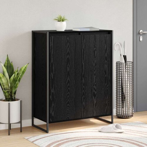  Ormar za cipele Crni hrast 79 x 36 x 100 cm Konstruirano drvo Cene
