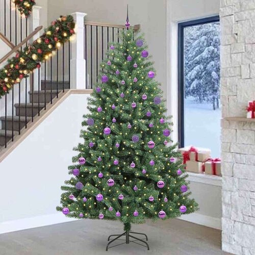 vidaXL Umetno Zložljivo Božično Drevo Zelena 270 cm PVC in kovina Cene