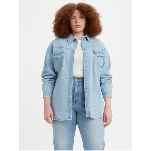 Levi's Levi's Light Blue Women's Denim Oversize Shirt Levi's® Dorsey Western - Women Slike