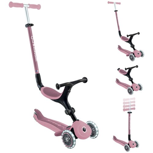 Globber romobil GO UP Active ECO sklopivi, svjetleći kotači ružičasta Cijene
