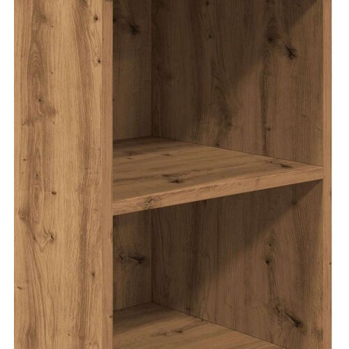 VidaXL Visoka komoda boja hrasta 36x35,5x103,5 cm konstruiranog drva Slike