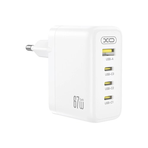 XO Charger CE39 3x USB-C + USB-A 67W Fast Charger Slike