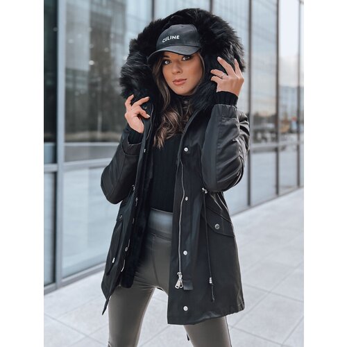 DStreet Kurtka zimowa damska parka GARNET czarna Slike