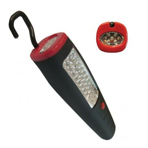 Lampa Elit+ rucna lampa sa 30+7 led dioda, za 3xlr6 bater.sa kukom i magnetom za kacenje, crne boje ( EL80283 ) Slike