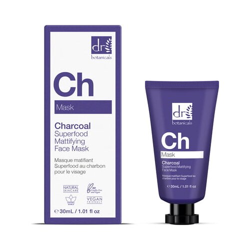 Dr. Botanicals charcoal Superfood Mattifying Face Mask - 30 ml Cene