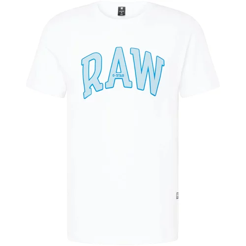 G-star Raw Majica 'University' azur / svijetloplava / siva / bijela